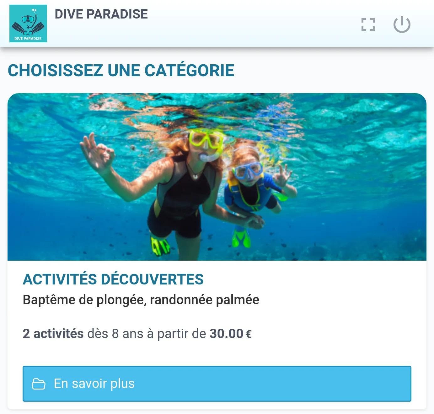 Copie d'écran de la page de facturation